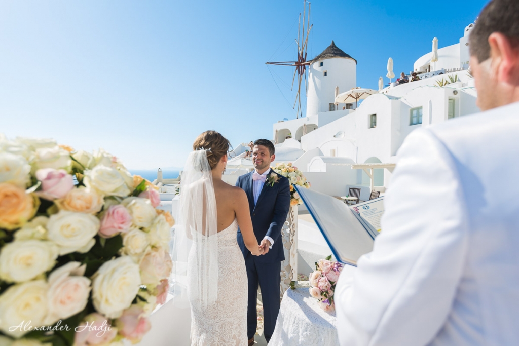 Santorini wedding photoshoot Fanari Villas