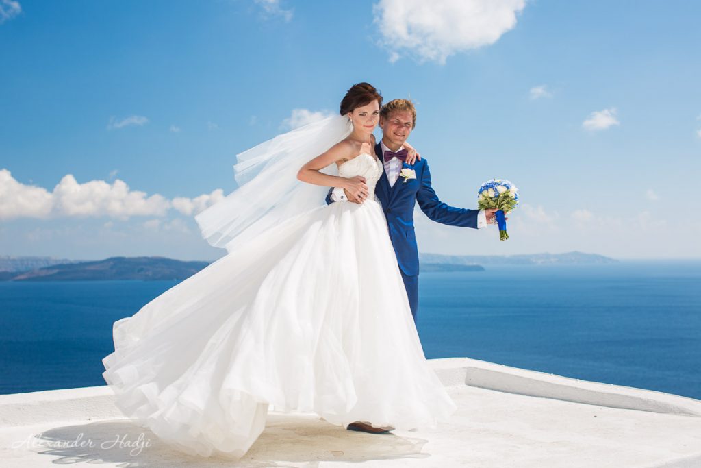 Santorini wedding photo and video